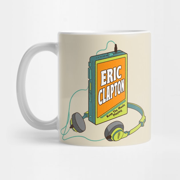 Eric Clapton / Retro Walkman Design / Retro Music Art by EliseOB